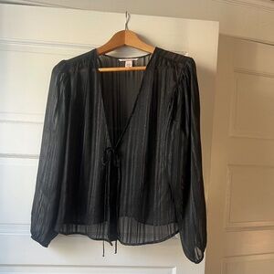 Victoria Secret Sheer Black Top